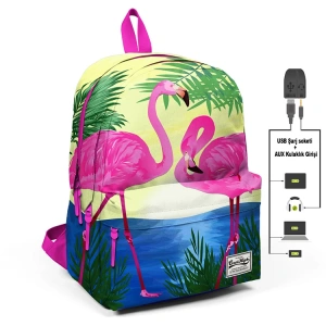 YAYGAN CORAL HIGH 23424 USB + AUX SOKETLİ LAPTOP BÖLMELİ SIRT ÇANTASI