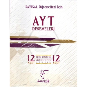 KAREKÖK AYT SAYISAL 12Lİ DENEMELERİ