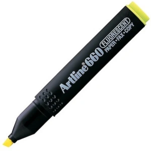 ARTLINE EK- 660 KESİK UÇ 1.0-4.0mm  HIGHLIGHTER FOSFORLU KALEM FLORESAN SARI