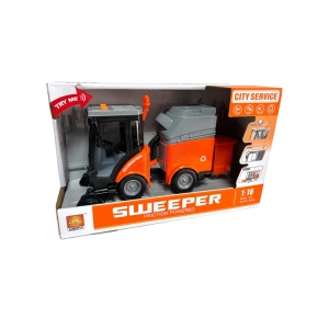 KIZILKAYA KZL-WY680A 1:16 SESLİ IŞIKLI PİLLİ ÇÖP SÜPÜRME ARACI KUTULU