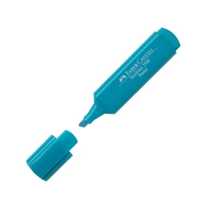 FABER CASTELL TEXTLINER 46 FOSFORLU KALEM PASTEL TURKUAZ 1546