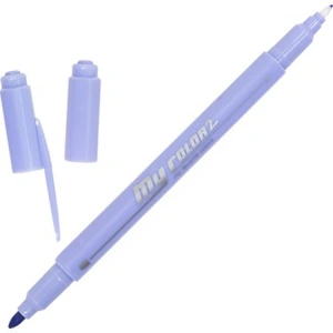 MY COLOR 2 ÇİFT UÇLU KEÇELİ KALEM LİLA NO:46