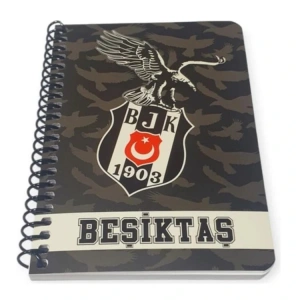 TMN BEŞİKTAŞ SPİRALLİ A6 KARTON KAPAK ÇİZGİLİ NOT DEFTERİ 591711