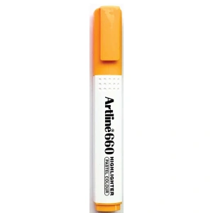 ARTLINE EK- 660 KESİK UÇ 1.0-4.0mm  HIGHLIGHTER FOSFORLU KALEM PASTEL ORANGE