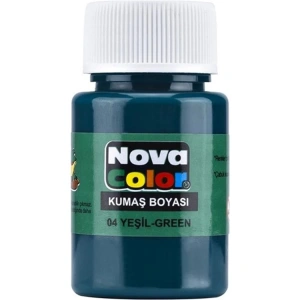 NOVA COLOR YEŞİL 30 CC ŞİŞE KUMAŞ BOYASI