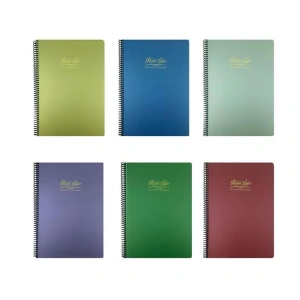 GIPTA METAL NOTES SPİRALLİ PP KAPAK A4 80YP. KARELİ DEFTER