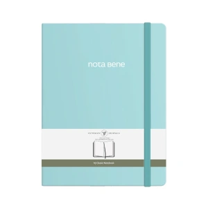 VICTORIAS JOURNALS NOTE BENE 9216 CLASSIC NOTEBOOK SERT KAPAK 19x25cm 70gr.320 YP. ÇİZGİLİ DEFTER TURKUAZ