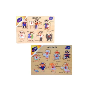 PLAYWOOD ONY-163-164-165 TUTMALI MESLEKLER EŞLEŞTİRMELİ PUZZLE