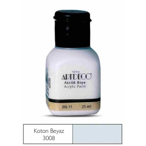 ARTDECO AKRİLİK BOYA 25 ML. KOTON BEYAZ 070A-3008