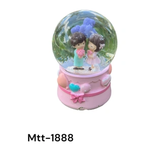 MOTTO MTT-1888 PİLLİ IŞIKLI MÜZİKLİ ÜFLEMELİ KAR KÜRESİ BÜYÜK BOY -  LOVE YOU (KALP BALONLAR)