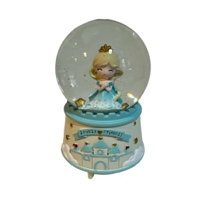 YLZ JM21C03 BÜYÜK BOY SESLİ IŞIKLI LOVELY PRINCESS KAR ATAN KAR KÜRESİ
