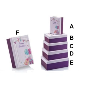 GIPTA MILDRED DİKDÖRTGEN MOR HEDİYE KUTUSU BX8880 F 270x360x140 mm