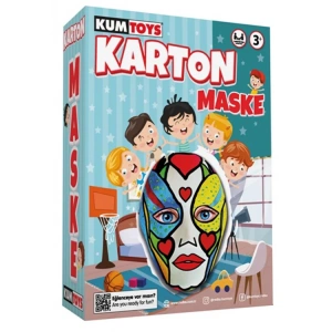 KUMTOYS  KARTON MASKE BOYAMA SETİ KUTULU