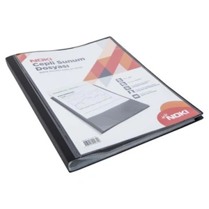 NOKI SUNUM DOSYASI CEPLİ 10LU SİYAH