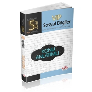 EDİTÖR 5. SINIF VİP SOSYAL BİLGİLER KONU ANLATIMLI