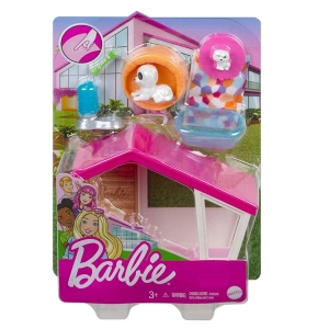 MATTEL GRG75/ GRG78  BARBIE  EV DEKORASYONU OYUN SETİ KÖPEK KULÜBESİ