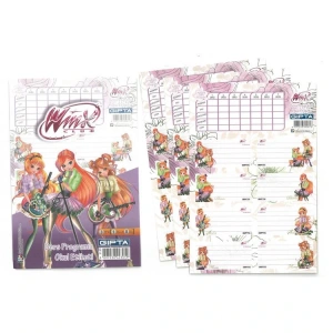 GIPTA WINX CLUB DERS PROGRAMLI OKUL ETİKETİ 3 YP. - 3130
