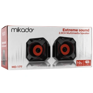 MİKADO MD-177 2.0 5W * 2 TURUNCU SİYAH SUPER BASS USB SPEAKER
