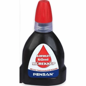 PENSAN 4004 TAHTA KALEM MÜREKKEBİ KIRMIZI 60 ML