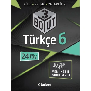 TUDEM 6. SINIF TÜRKÇE 3 BOYUT YENİ NESİL SORULARLA
