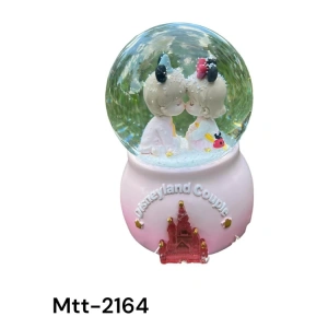MOTTO MTT-2164 PİLLİ IŞIKLI MÜZİKLİ ÜFLEMELİ KAR KÜRESİ BÜYÜK BOY -  DISNEYLAND COUPLE