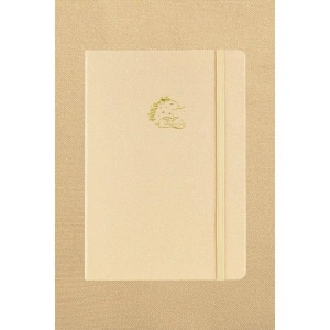 VICTORIAS JOURNALS 1649 BUJO KETEN SERT KAPAK 14X21 160gr.96YP. NOKTALI DEFTER BEJ