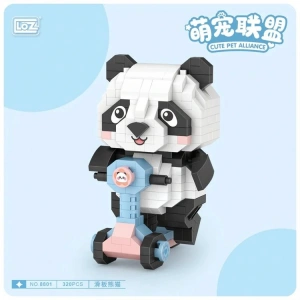 VAGONLIFE LOZ 8801 CUTE PET ALLIANCE PANDA SCOOTER 320 PARÇA BLOCK OYUNCAK 14+