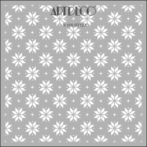 ARTDECO STENCİL 30X30CM ÖRGÜLÜ KAR TANELERİ 127