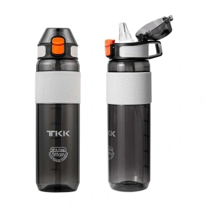 VAGONLİFE T1003 TKK PİPETLİ  TRİTAN MATARA SİYAH 700ML