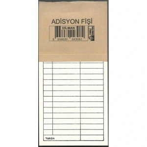 DİLMAN 4308  ADİSYON FİŞİ OTOKOPİSİZ