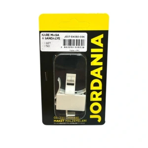 JORDANIA MAKET JE07-E4050-05K MASA VE 4 SANDALYE BEYAZ 1/50