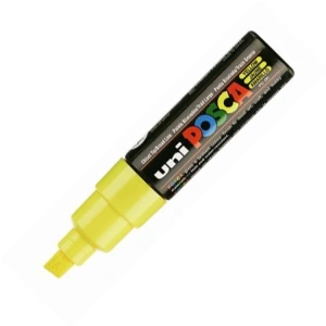UNİ POSCA SU BAZLI POSTER MARKER PC-8K 8.0 SARI