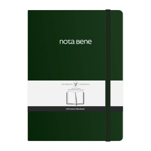VICTORIAS JOURNALS NOTE BENE 9251 PREMIUM NOTEBOOK SERT KAPAK A5 100gr.192 SYF. ÇİZGİLİ DEFTER YEŞİL