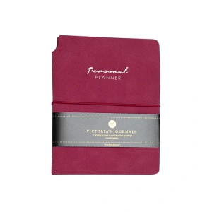 VICTORIAS JOURNALS 1087 KUKA SOFT KAPAK NOTEBOOK 10.5x14.8cm A6 80gr. 96YP. ÇİZGİLİ PLANNER DEFTER FUŞYA