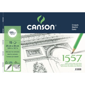 CANSON 25X35 1557 RESİM DEFTERİ 120GR. 15YP.