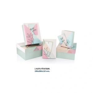 GIPTA MADERA DİKDÖRTGEN HEDİYE KUTUSU BX2800 D NO:4 190X260X110 - TEKLİ