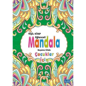 ÇOCUKLAR İÇİN MANDALA BOYAMA KİTABI - YEŞİL