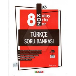 KURMAY KOZ 8. SINIF TATLI SERT TÜRKÇE SORU BANKASI