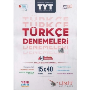 LİMİT TYT TÜRKÇE 15x40 DENEMELERİ