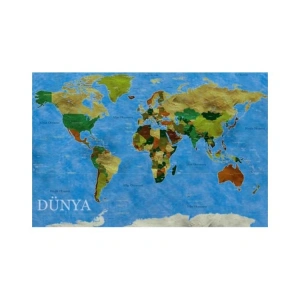 GOLD DÜNYA HARİTASI YAPBOZU 453 PARÇA