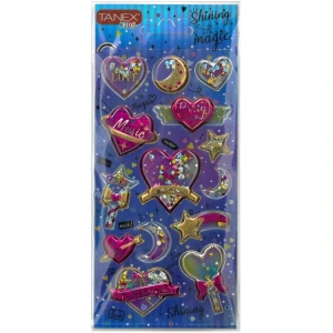 TANEX KIDS TNX-26057 DEKORATİF ETİKETLER - SHINING MAGIC PUFFY STICKER
