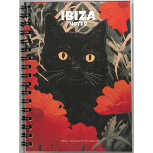 GIPTA IBIZA NOTES A6 SPİRALLİ KARTON KAPAK 80 YP. ÇİZGİLİ NOT DEFTERİ
