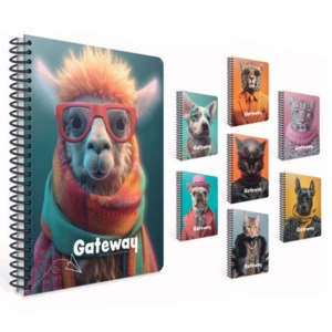 GIPTA GATEWAY SPİRALLİ  PP. KAPAK A4 80YP. ÇİZGİLİ DEFTER