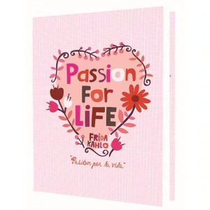 DEFFTER 14X20 PASSION FOR LIFE SERT KAPAK ÇİZGİLİ DEFTER 96 YP