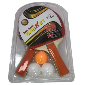 ZİZU DK-193 MASA TENİS RAKETİ 2Lİ 3 TOP PVC