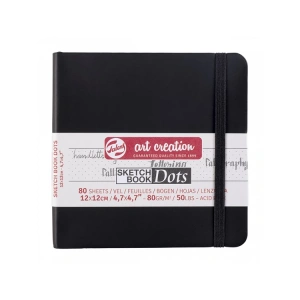 TALENS ART CREATION SKETCHBOOK 12X12 cm 140 gr. 80 YP. ESKİZ DEFTERİ SİYAH -9314004M