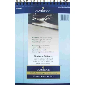 MEAD CAMBRIDGE SPİRALLİ BLOKNOT A4 70 YP. ÇİZGİLİ MAVİ