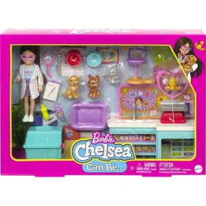 MATTEL HGT12 BARBIE CHELSEA VETERİNER OYUN SETİ 3+