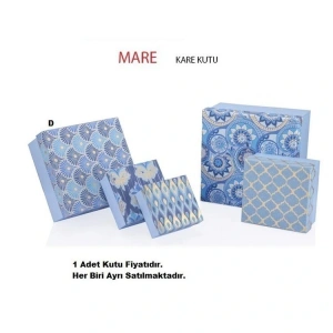 GIPTA MARE KARE HEDİYE KUTUSU BX6726 D N0:05 210x210x105mm - TEKLİ