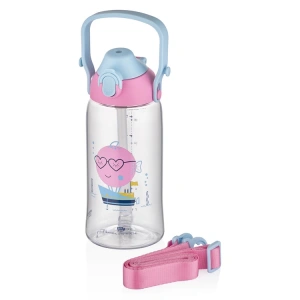 UZSPACE TRITAN PİPETLİ  MATARA 2202 680 ML CUTE PINK